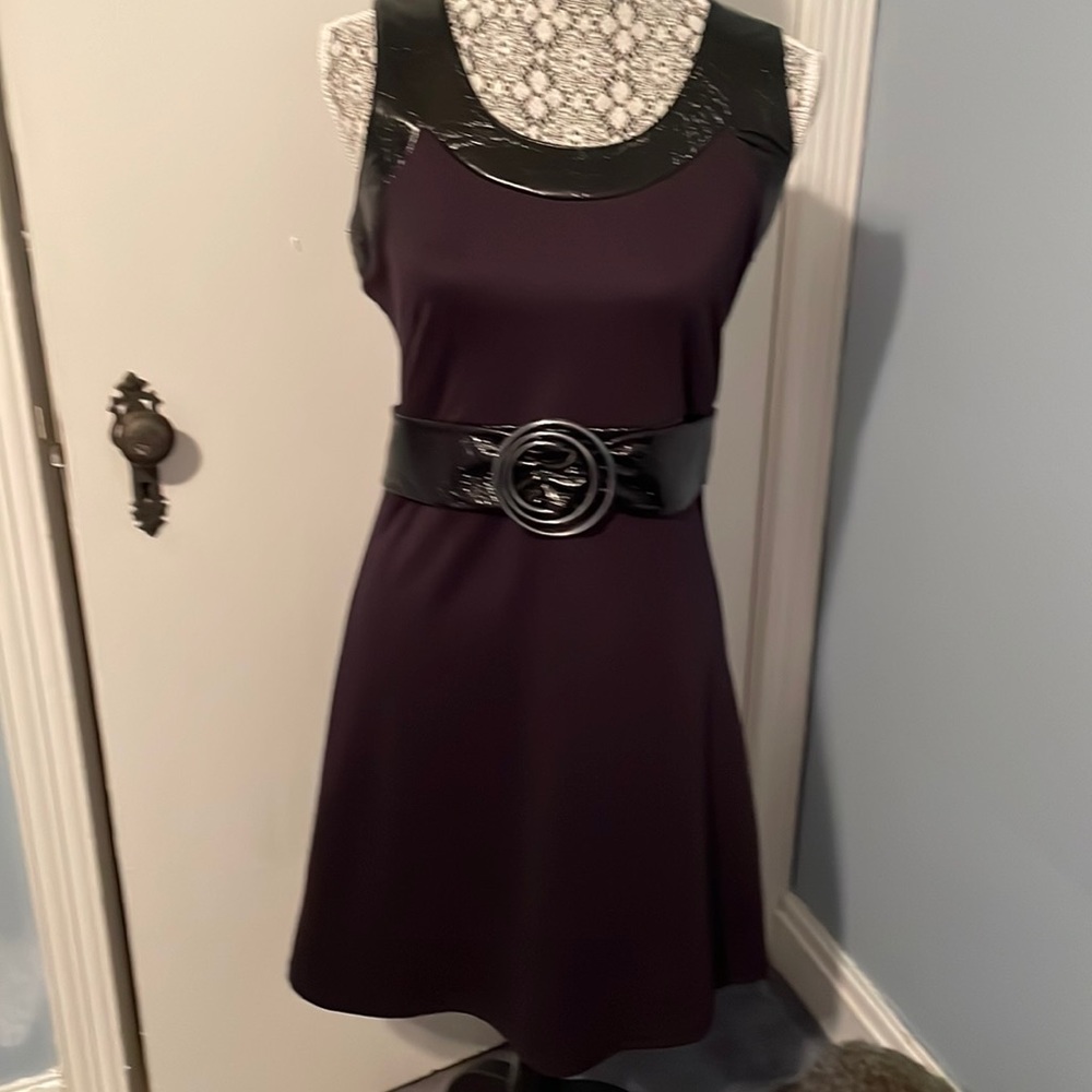 Tuzzi Black sleeveless dress size 8